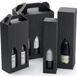 Vinkartong Magnum Wellpapp Svart