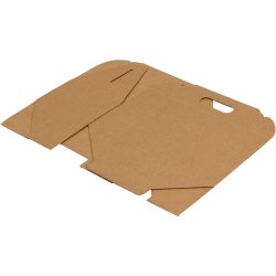Presentförpackning med handtag brun
