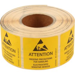 Etikettrulle ESD, 1000 st.
