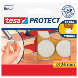 Möbeltassar Tesa Protect Rund Ø26 mm Vit