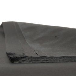 Silkespapper 50x75 cm, svart, 480 ark