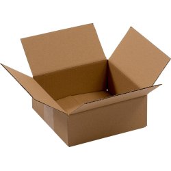 Pappkartong 1-lagers, 450x450x185 mm