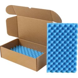 Blått skuminlägg till postpaket 320x230x25/40 mm
