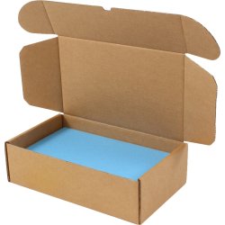 Blått skuminlägg till postpaket 320x230x25/40 mm