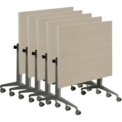Mobilt fällbart bord 120x80 cm lönnmelamin