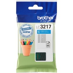Brother LC3217C blækpatron, blå, 550s
