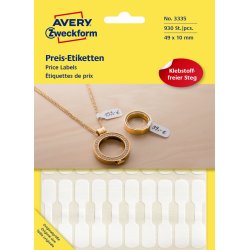 Avery 3335 ring etiketter, 54 x 11mm, 924stk