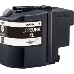 Brother LC22UBK XL bläckpatron, svart, 2400 s