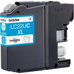 Brother LC22UC XL bläckpatron, cyan, 1200 s