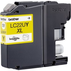 Bläckpatron Brother LC22UY XL Gul 1200 sidor