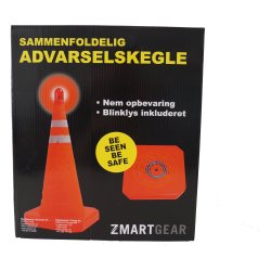 Varningskon med ljus Zmartgear Röd