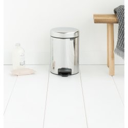 Brabantia Pedalspand 3 L, brilliant steel