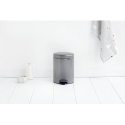 Brabantia Pedalhink 5 L, platinum