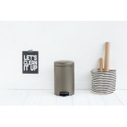 Brabantia Pedalhink 12 L, platinum