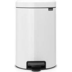 Brabantia Pedalspand, 12 L, metal, white