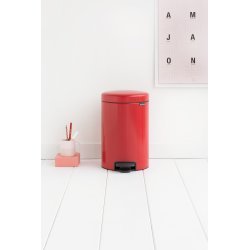 Brabantia Pedalspand, 12 L, passion red