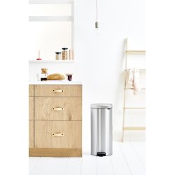 Brabantia Pedalhink 30 L, matt steel