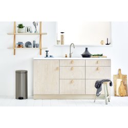 Brabantia Pedalhink 30 L, platinum