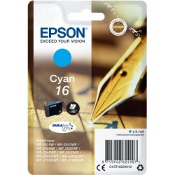 Epson T1622 Bläckpatron, 165 sidor, cyan