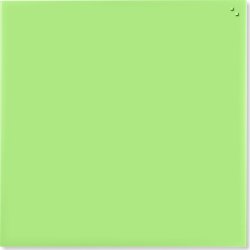 Glassboard magnetisk glastavle 100 x 100 cm, grøn