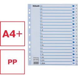 Esselte Maxi register A4, A-Å, PP, hvid