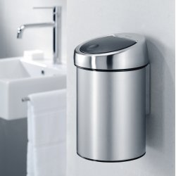Brabantia Touch Bin 3 L för väggen, matt steel FPP