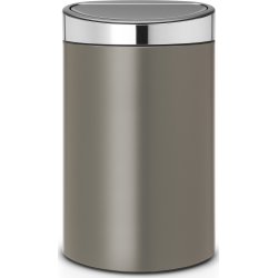 Brabantia Touch Bin 40 L, platinum med stållock