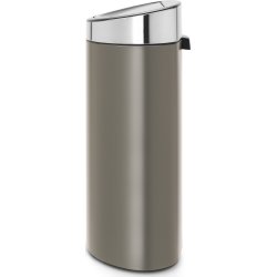 Brabantia Touch Bin 40 L, platinum med stållock