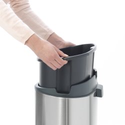Brabantia Touch Bin 40 L, platinum med stållock