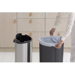 Brabantia Touch Bin 40 L, platinum med stållock