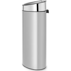 Brabantia Touch Bin 40 L, metallic grey/steel lid
