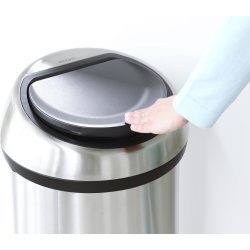 Brabantia Touch Bin 60 L, platinum, FPP-lock
