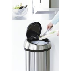 Brabantia Touch Bin 60 L, platinum, FPP-lock