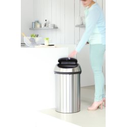 Brabantia Touch Bin 60 L, matt black FPP lid