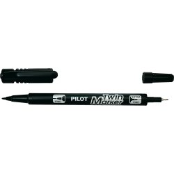 Pilot Twin Marker BG, svart