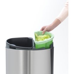 Brabantia avfallssortering. 10 + 23 L, matt steel