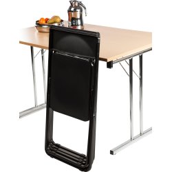 Slim fällbara stol svart H78xD51xB44 cm