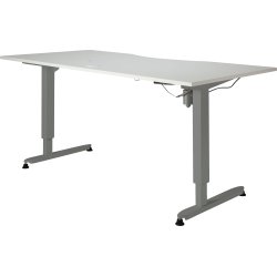 Höj-/sänkbart skrivbord Stay Vit/Alu 180x90 cm