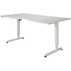 Stay hæve/sænkebord hvid/hvid 180x90 cm 