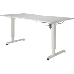 Stay höj- och sänkbart skrivbord vit/vit 180x90 cm