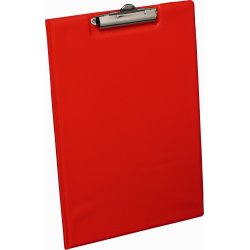 Bantex clipboard A4, med omslag, rød