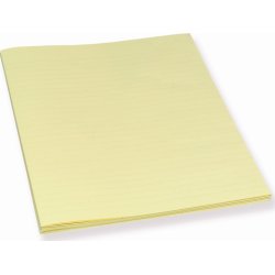 Bantex aktomslag, gult, linjerat, 250 st