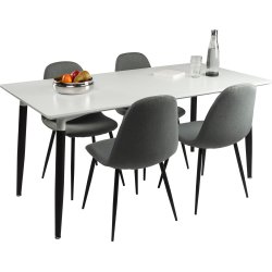 Room mødebordssæt m/ 1 bord 140x80 cm og 4 stole