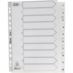 Elba Strong-Line register A4, 1-10, vit
