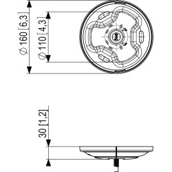 Monteringsplatta Vogel’s PUC 1011 Fast för tak, Sv