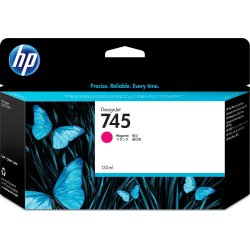HP 745 bläckpatron, magenta, 130 ml.