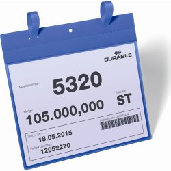 Lagerficka m. fästband Durable A4 Liggande