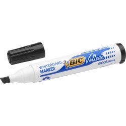 Bic whiteboardmarker 3-5,8mm, skrå spids, sort