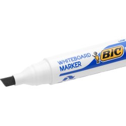 Bic whiteboardmarker 3-5,8mm, skrå spids, sort
