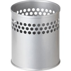 Twin pennställ i metall, silver
